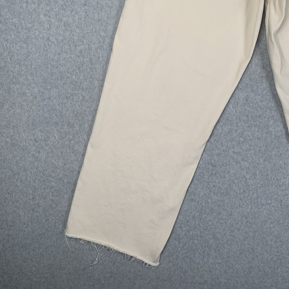 Judy Blue Jeans Garment Dyed Beige Wide Leg Crop Frey Hem Size 1/25 - Picture 8 of 16